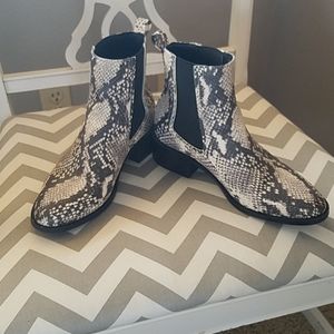 Steve Madden snake booties
